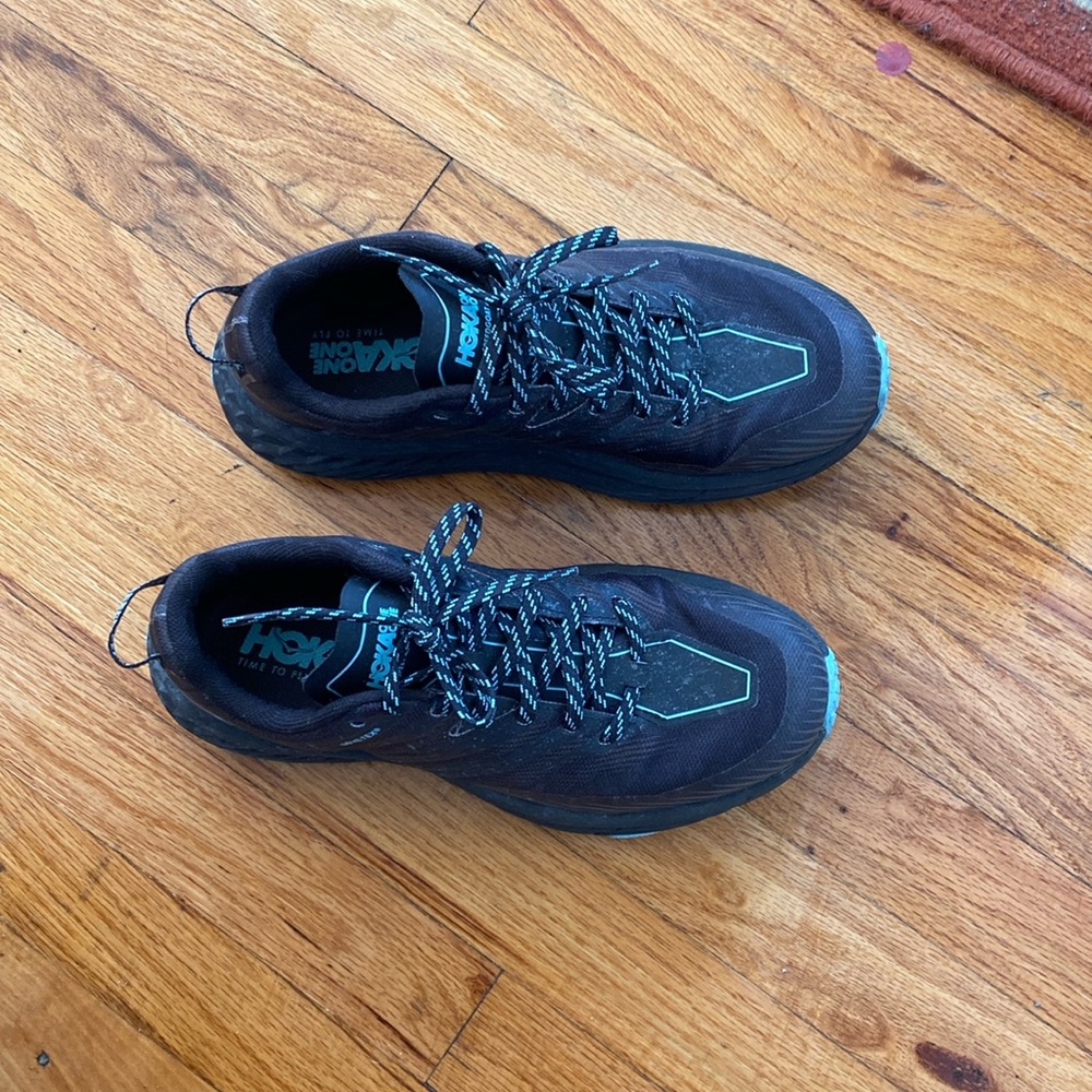 Hoka Speedgoat 4 GTX in Anthracite & Dark Gull Grey